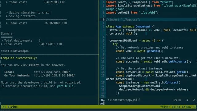 Super PRODUCTIVE Blockchain IDE with Tmux & Vim смотреть онлайн