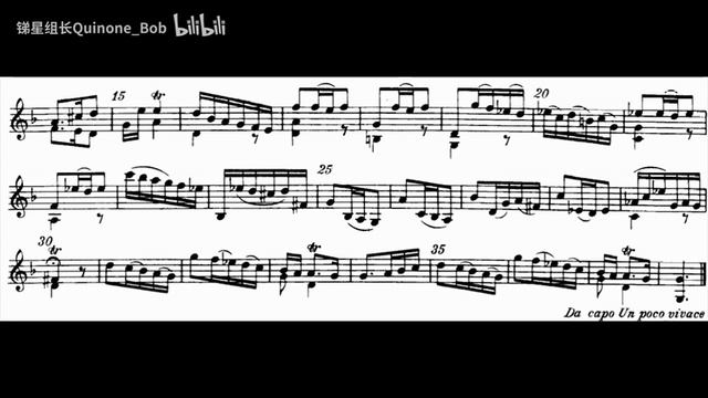 Georg Telemann Fantaisie No 11 in F Score-Video