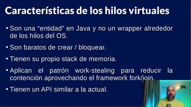 Hilos virtuales en Java 19, más escalabilidad para Java #java #microservicios #virtualthreads смотреть онлайн