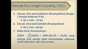 KOMPRESI CITRA DENGAN METODE RUN LENGTH ENCODING + CARA KOMPRESI CITRA DENGAN MATLAB (MUDAH BANGET)