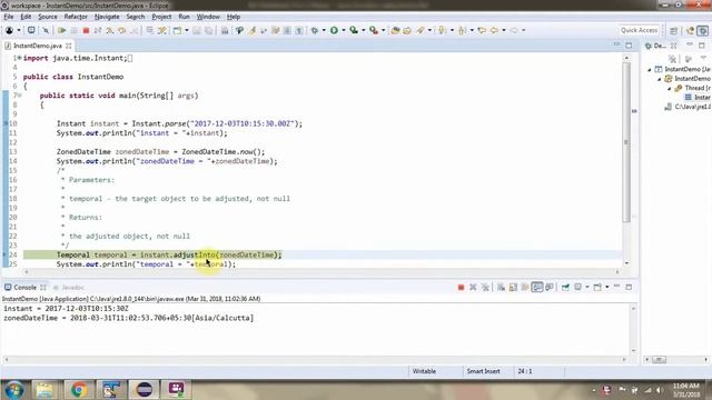How to use adjustInto method of Instant class? | Java 8 Date and Time