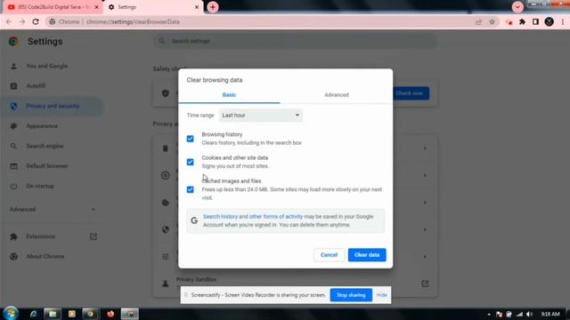 How to clear browser cache cookies and history | Chrome online payment failure | All in one solutio смотреть онлайн