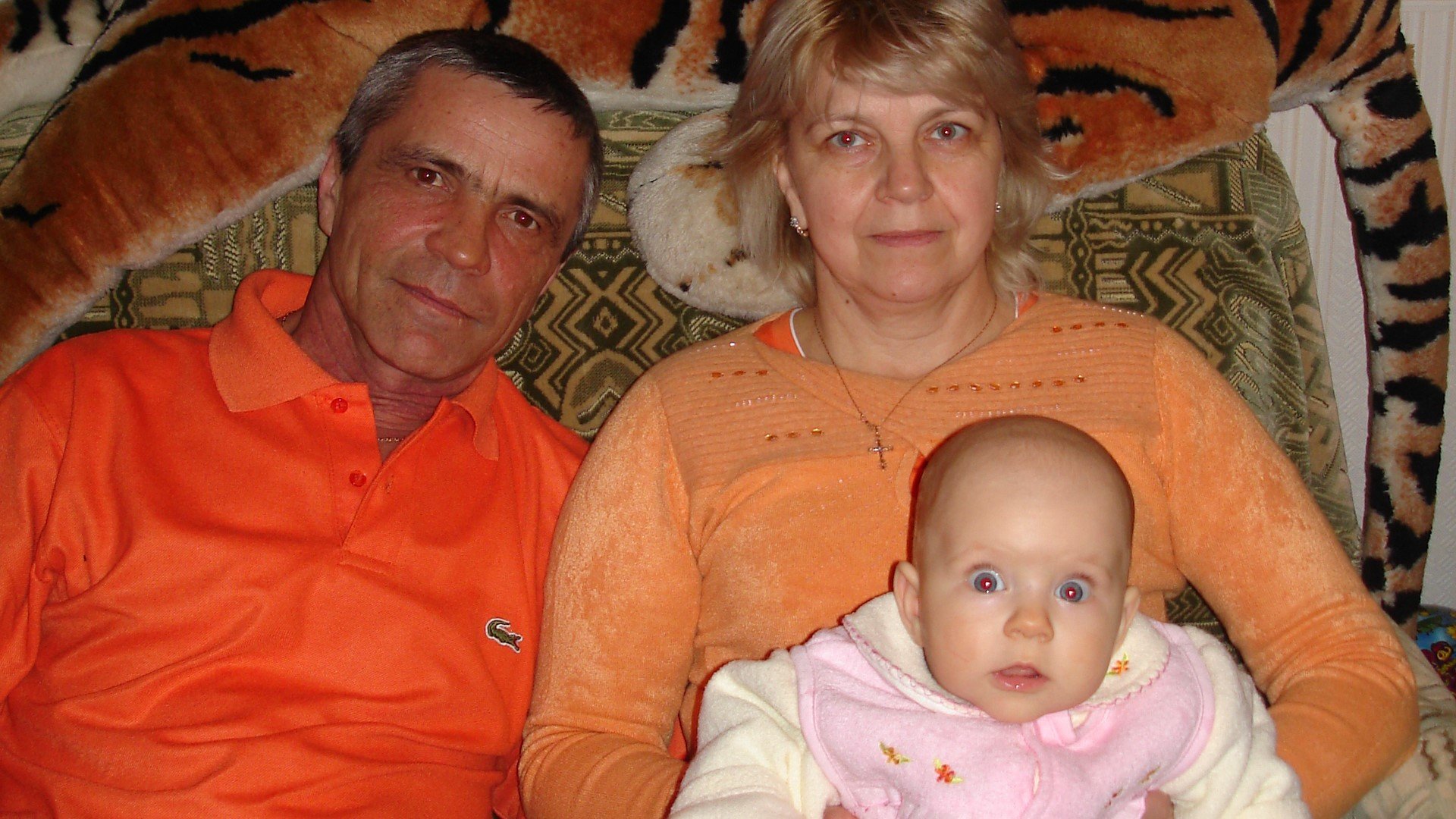 У родителей дома, в гостях Родионовы и Никулаевы - 05.01.2008