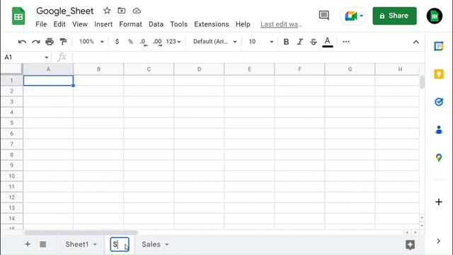 How to Insert, Delete, Rename, Reorder, and Switch tabs in Google Sheets