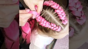 Боксерские косы с канекалоном для девочки