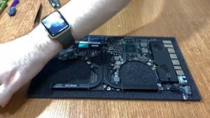 MacBook Pro 17 A1297 Mid 2010 Замена термопасты