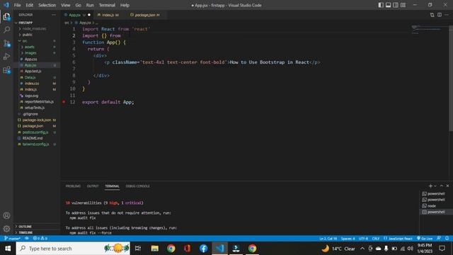 How to Use Bootstrap in React js | React js tutorials | react for beginners