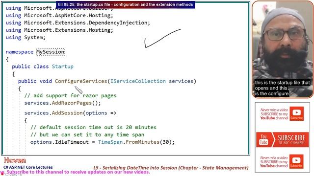 (Beginner Level) Serializing DateTime into Session (State Management - 5) | ASP.NET Core 5 Tutorial