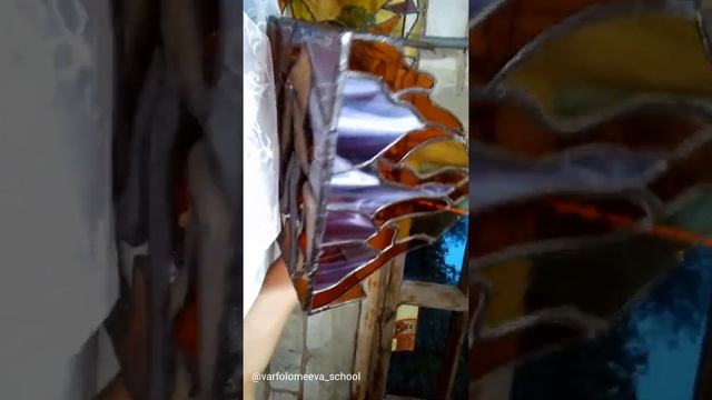 Отзыв витражная школа Ольги Варфоломеевой. Изготовление витражей. Витраж тиффани смотреть онлайн