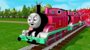 【踏切アニメ】あぶない電車 TRAIN THOMAS 🚦 Fumikiri 3D Railroad Crossing Animation #2