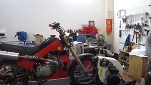 Замеры мощности на диностенде  стандартного ЗиД 50 Пилот с 2т мотором и затюненного с 4т двигателем