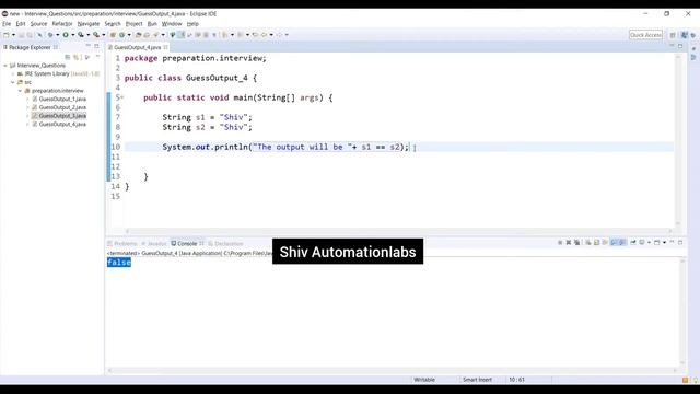 Java Programming String Interview Questions - Precedence in Strings in Java| Guess the Output Part