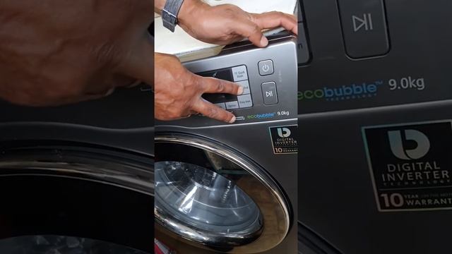 How to calibrate a Samsung Ecobubble Washing Machine.