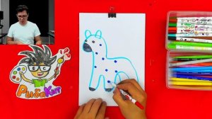 Рисуем ИГРУШКУ коня - Дымковская игрушка