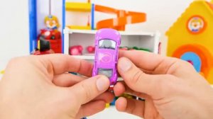 Pororo the Little Penguin Colorful Toy Cars Playset!