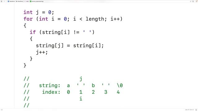 Remove All Space Characters In A String | C Programming Example смотреть онлайн