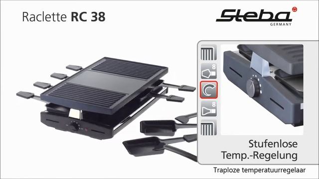 Steba RC38 Raclette in gietwerk met grilloppervlak 37x23cm Multibrands NL смотреть онлайн