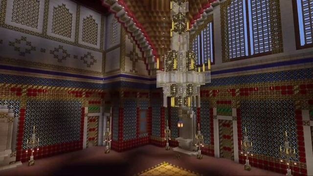 Тронный зал дворца Топкапы в майнкрафте #minecraft