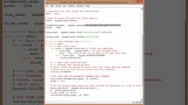 Python Lesson 7 - Part 3 - importing images