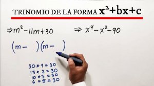 ✅👉 Factorización trinomios de la forma x2+bx+c | Ejemplos