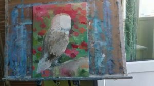 КАК НАРИСОВАТЬ СОВУ МАСЛОМ МАСТИХИН