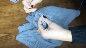 Как переделать манжет свитера.