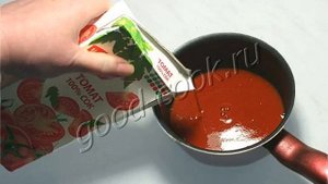 Куриное филе томлёное в томатном соке. Рецепт приготовления