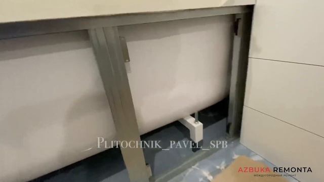 Фасад на ванну из плитки своими руками за 3 минуты | Советы по ремонту | ремонт квартир в спб смотреть онлайн