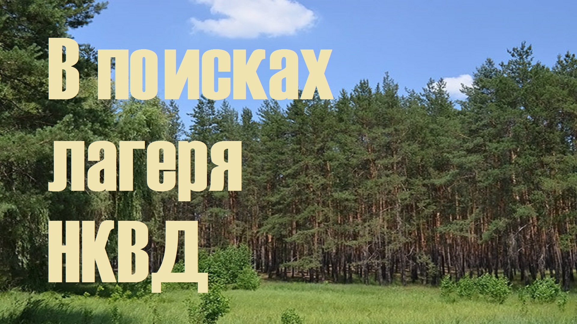 №63. В поисках лагеря НКВД.
