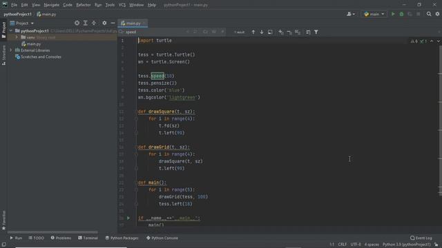 Amazing ?? Square pattern using Turtle in Python | #python
