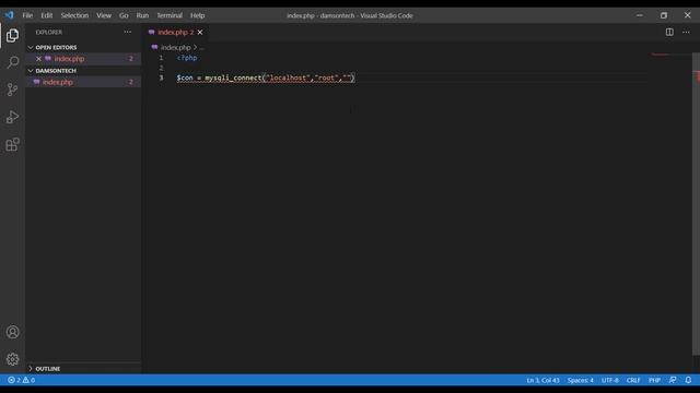 PHP MySQL CONNECT TO DATABASE ON LOCAL SERVER. PHP MySQL TUTORIAL FOR BEGINNERS