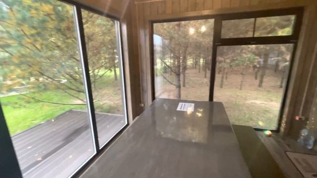 Каркасная баня с панорамным остеклением смотреть онлайн