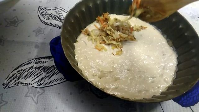 Заливной Пирог с Квашеной Капустой и печенью с Цельнозерн. мукой! Готовьте двойную порцию!!!