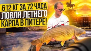 612 кг за 72 часа. ЛОВЛЯ ЛЕТНЕГО КАРПА В ПИТЕРЕ!