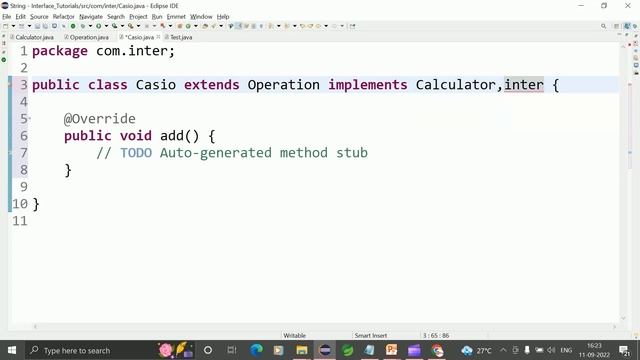 a class is first extends the class and then implement the interface|| Shyam Sundar смотреть онлайн
