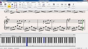 Синяя вечность - Муслим Магомаев (ноты для пианино)