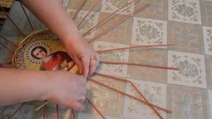 Как сплести рамку для картины из бумажных трубочек.Часть 1.