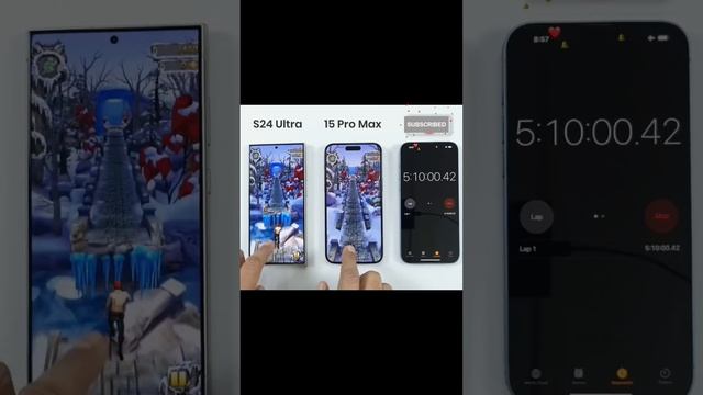 Samsung vs iPhone batter test |Samsungs24 vs iPhone15pro max battery test #tech#andriod#iphone#vira