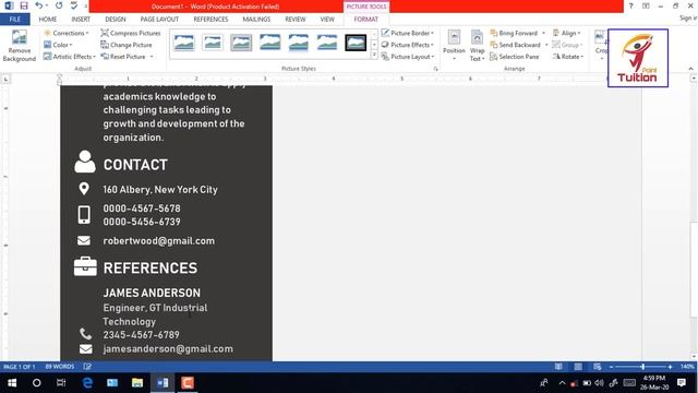 Template 03 | How to Design Job CV/Resume in MS Word || Make your own CV смотреть онлайн