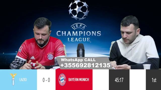 KOMENT LIVE / LAZIO - BAYERN MUNICH & PSG - SOCIEDAD (CHAMPIONS LEAGUE - ROUND 16) смотреть онлайн