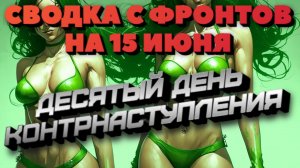 СВОДКА ОБЗОР 15 ИЮНЯ. Десятый день контрнаступления.