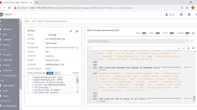 Deploy a Multi Tier JBoss Environment using Ansible Tower смотреть онлайн