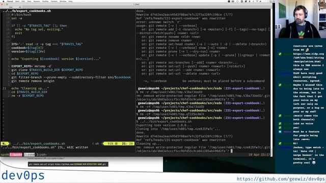 Live coding 2018-04-19: Exporting cookbook changes смотреть онлайн