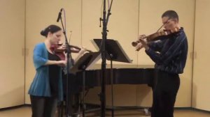 Trepanier/Larson, Martinu Madrigals III. Allegro (violin & viola)