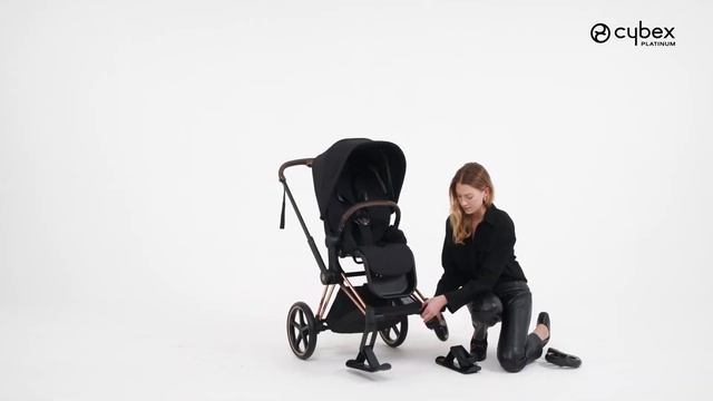 Cybex Ski Kit - как установить передние полозья на коляску Cybex Priam