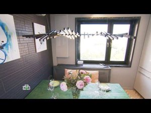 "Квартирный вопрос": Кухня для большой семьи с зонами для работы и творчества