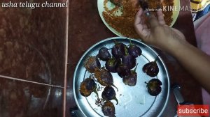 Testy &spicy ముద్దపప్పు గుత్తి వంకాయవెల్లులి కారం 😋my lunch||purplle items chala bavunnai