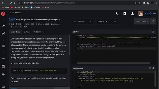 03.Help the general decode secret enemy messages (kyu3 CodeWars JavaScript)