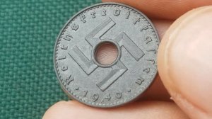 Монета 5 рейхс пфеннигов 1940 Германия для окупированных территорий