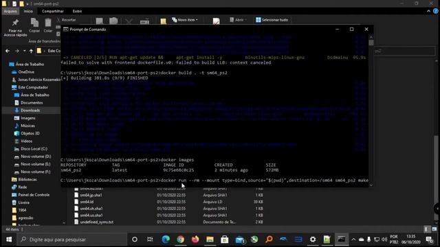 Compilando Mario 64 para PS2 no windows com docker. смотреть онлайн